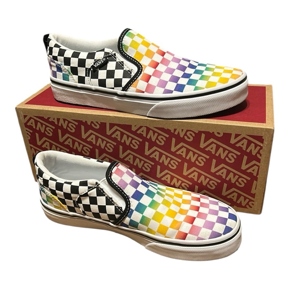 💚HP💚Vans Asher Rainbow Check Shoes